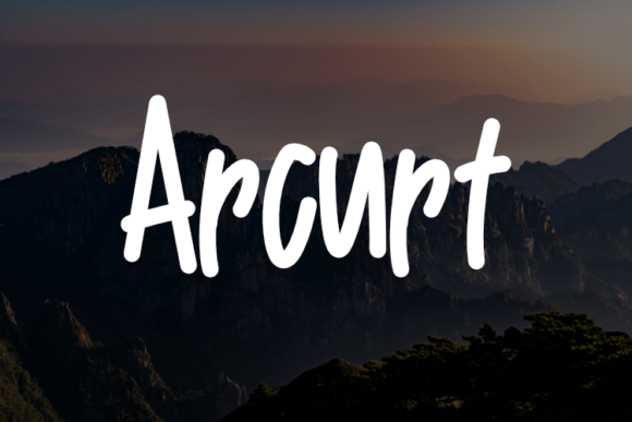 Arcurt: The Modern Script Handwritten Font for Makers