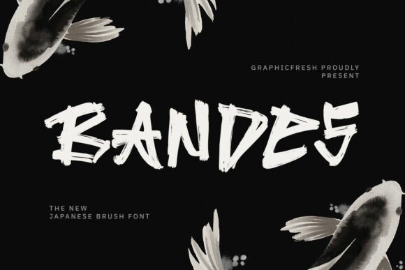 Bandes Font Review: Bold Japanese Brush Typography