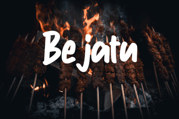 Bejatu: A Modern Script Typeface for Web Design