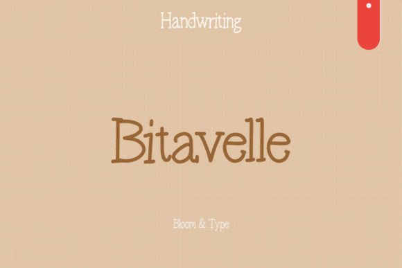 Bitavelle: A Soft Handwritten Font for Warm Branding