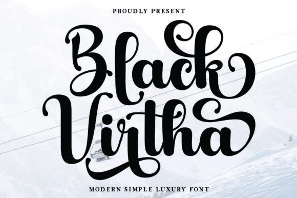 Black Virtha: A Soft Handwritten Font for Elegant Branding