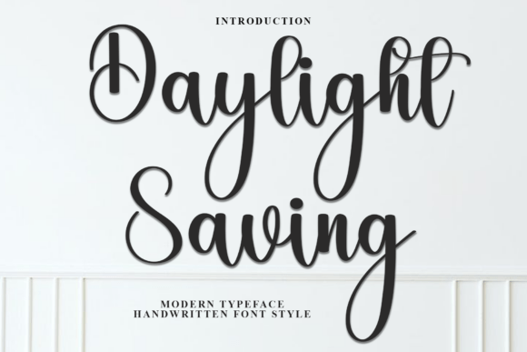 Daylight Saving: A Festive Script Typeface for Holiday Design