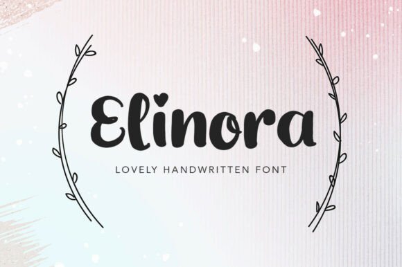 Elinora: A Romantic Script Handwritten Font for Makers