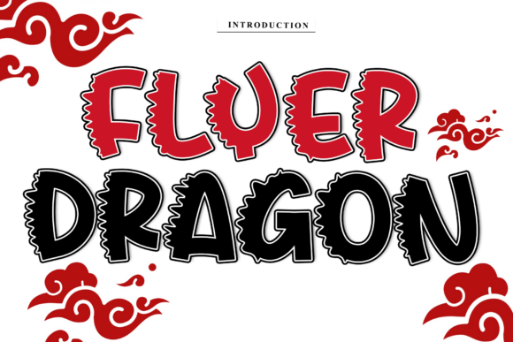 Flyer Dragon Font Review for Handmade Branding