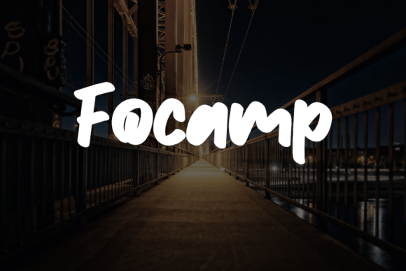 Focamp: A Modern Script Handwritten Typeface for Web Design