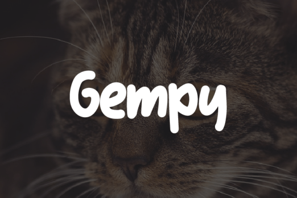 Gempy: A Modern Script Typeface for Elegant Editorial Design