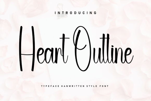 Heart Outline: A Marker-Style Font for Bold Branding