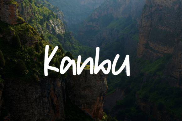 Kanbu: A Modern Script Typeface for Elegant Editorial Design