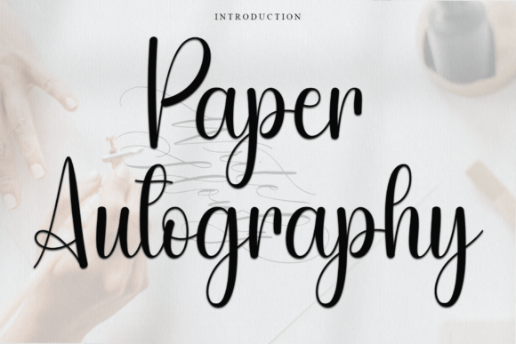Paper Autography: A Soft Script Font for Small Business Branding