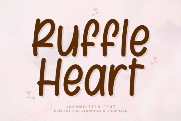 Ruffle Heart: A Sweet Script Handwritten Font for Branding
