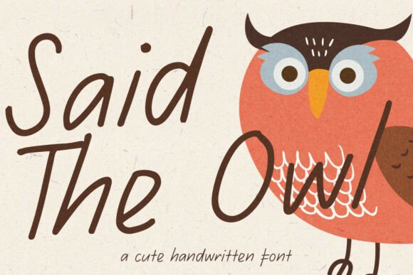 Said the Owl: A Handwritten Typeface for Editorial Storytelling