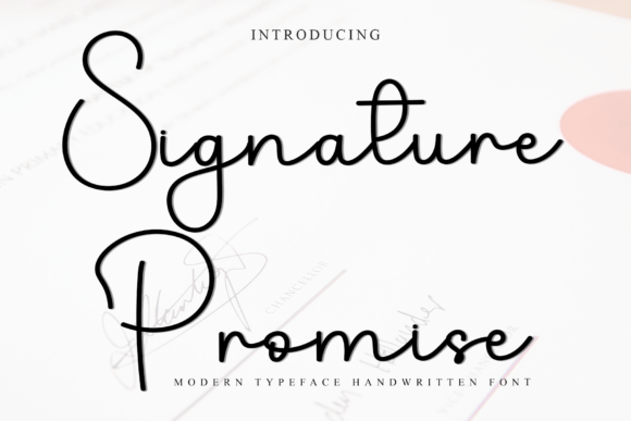 Signature Promise Font for Elegant Branding Projects