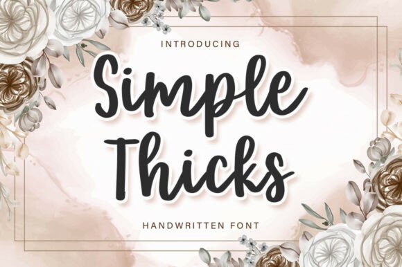 Simple Thicks Font: The Bold Typeface for Branding