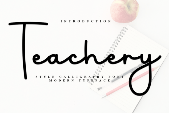 Teachery: A Festive Script Typeface for Holiday Web Design