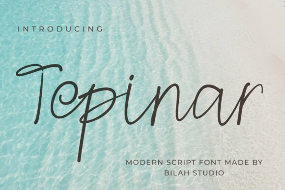 Tepinar: A Modern Script Font for Elegant Web Design