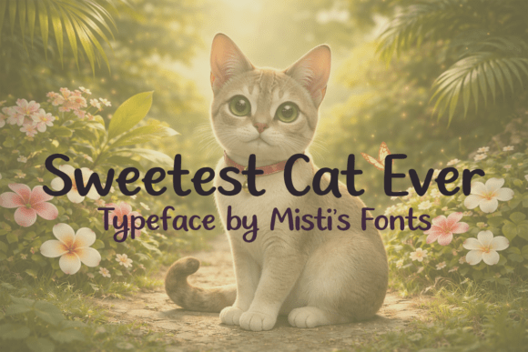 Using Sweetest Cat Ever Font for Charming Brand Identity
