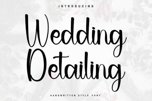 Wedding Detailing Font for Digital Brand Identity