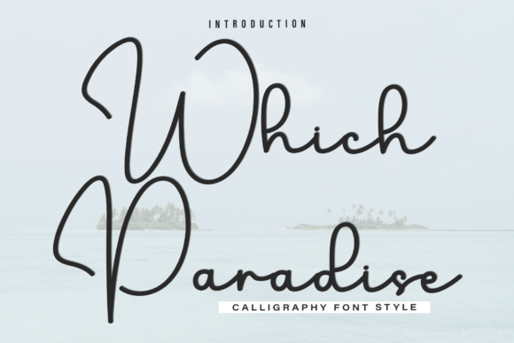 Which Paradise Font for Handmade Labels and Branding